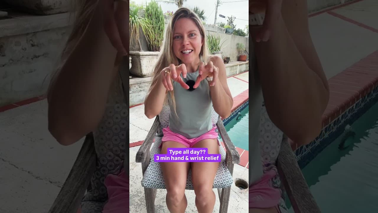 3 min hand & wrist relief (type all day? this is for you)