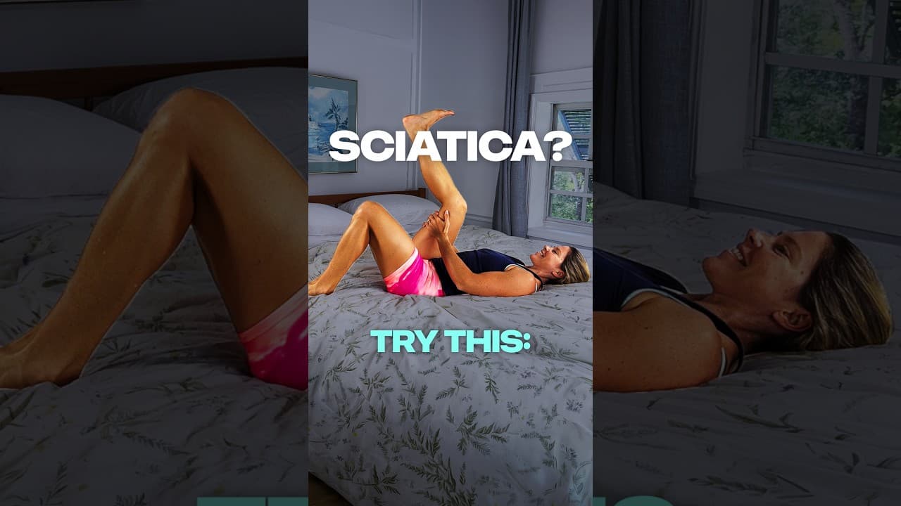 The best way to ease sciatica *without* getting on the floor