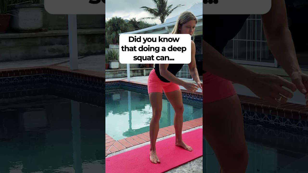 Did you know that doing a deep squat can...