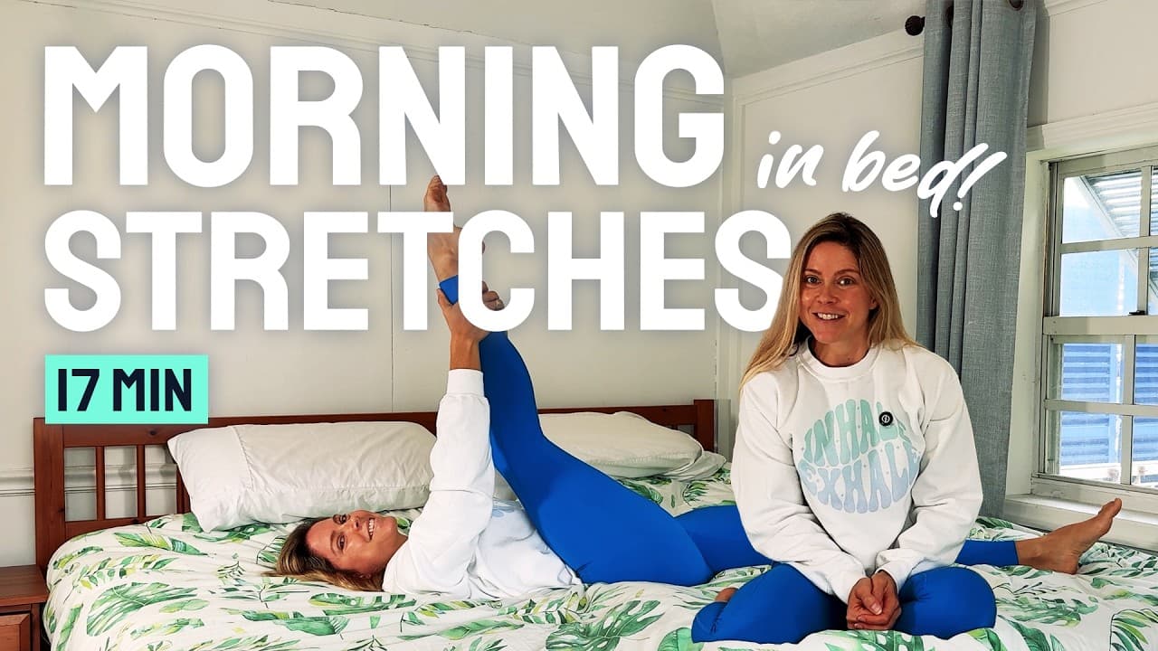 17 MIN MORNING STRETCH IN BED | Wake Up & Feel Good