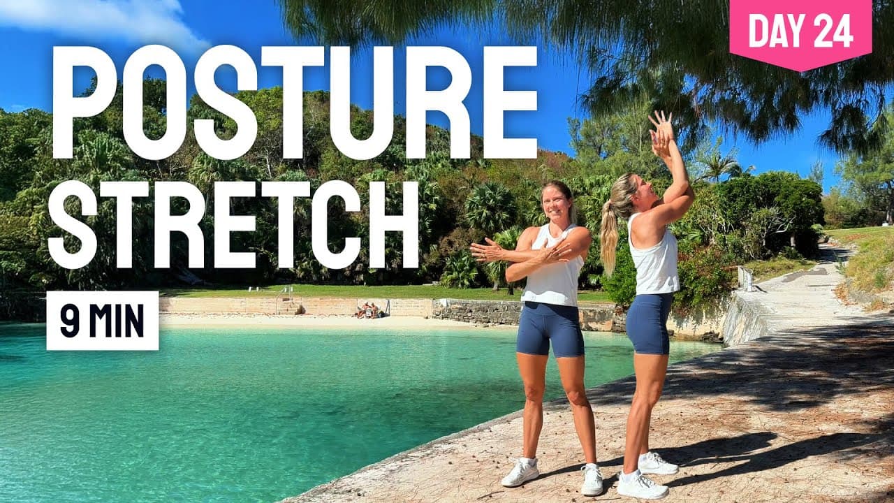 DAY 24 • 9 MIN UPPER BODY STRETCH || Ease Tension & Improve Posture