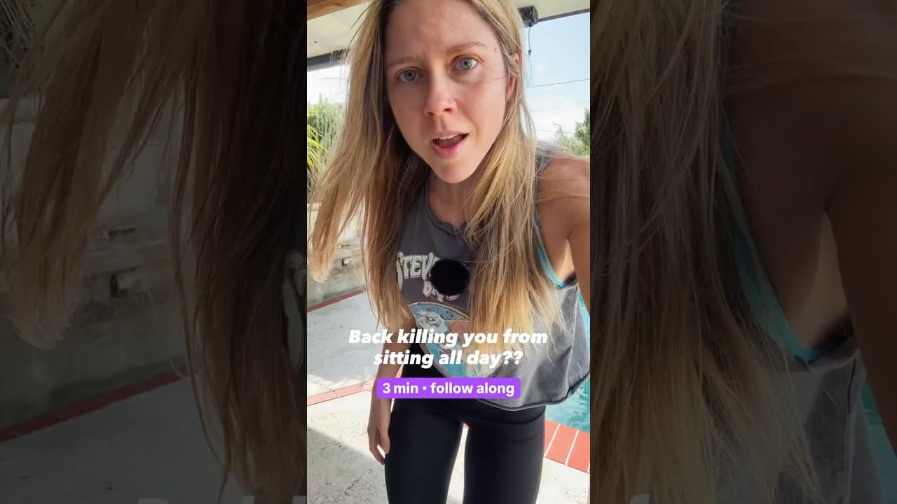 3 min relief for your tight back (undo the damage of sitting)