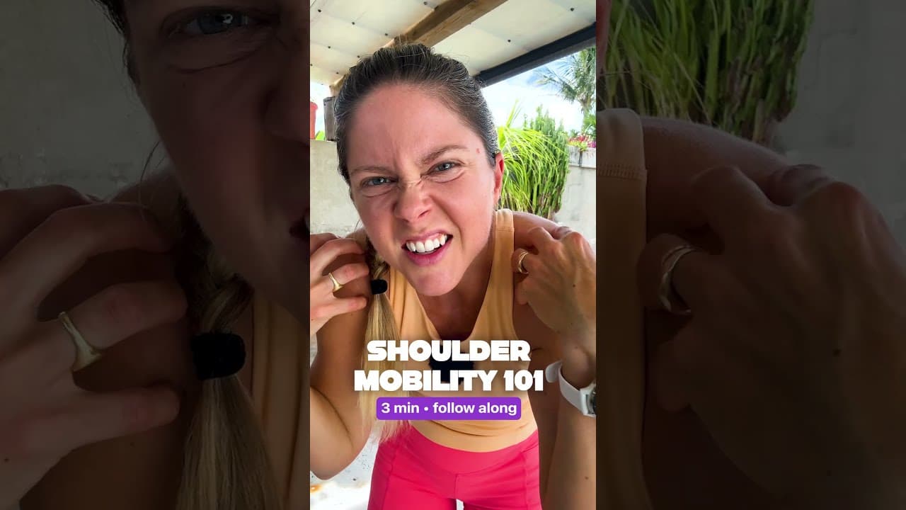 Ease shoulder tension in 3 minutes (no floor)