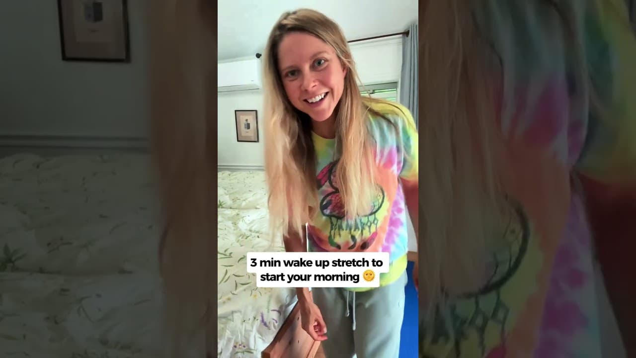 3 min wake up stretch to start your morning 🌞