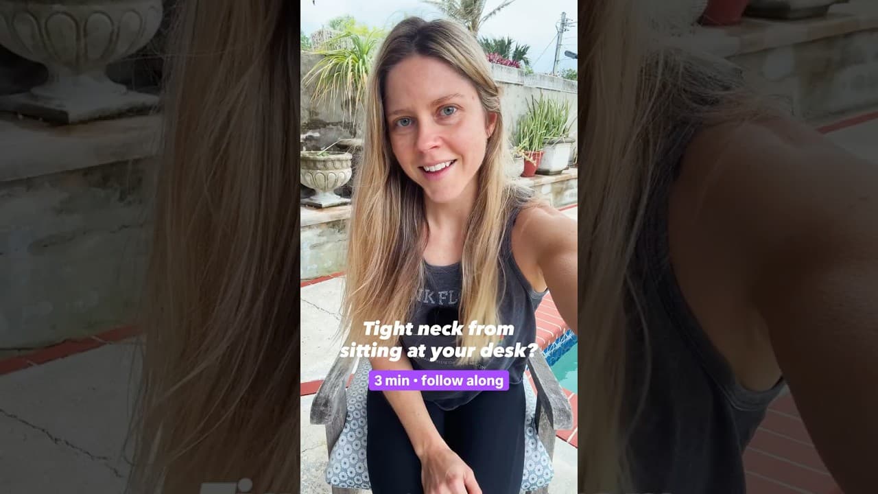 3 min relief for your tight neck (do this in your chair)