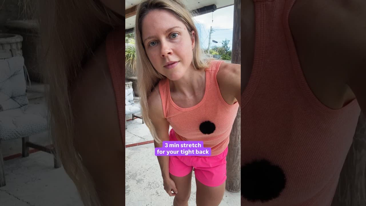 3 min stretch for your tight back (from sitting all day 👩‍💻)