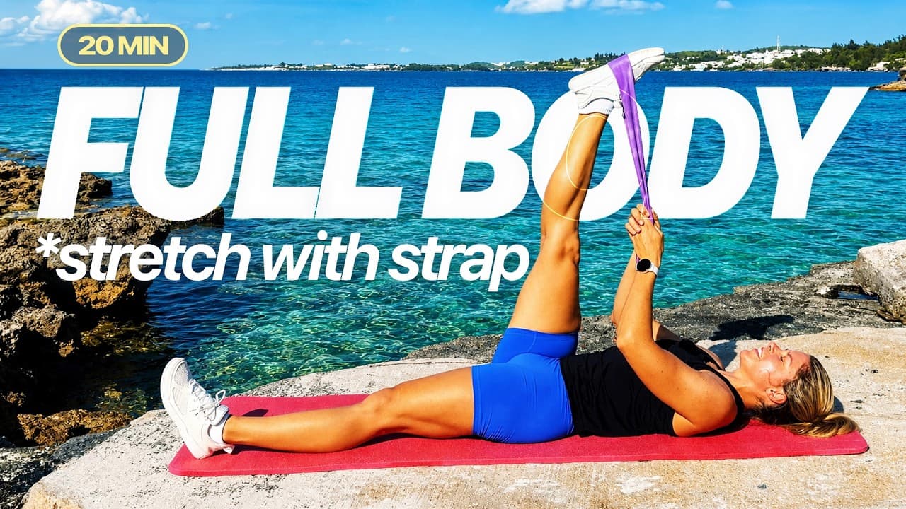 20 Min Full Body Stretch with a Strap | Improve Flexibility & Feel Looser