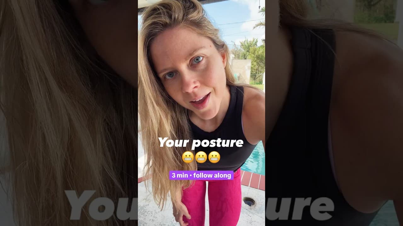 😱 Your posture! 3 min mobility routine you need: