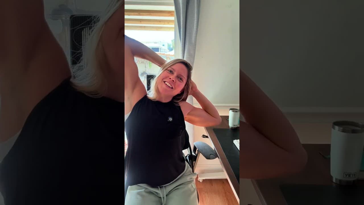 3 min stretch to refocus (do this in your office chair)