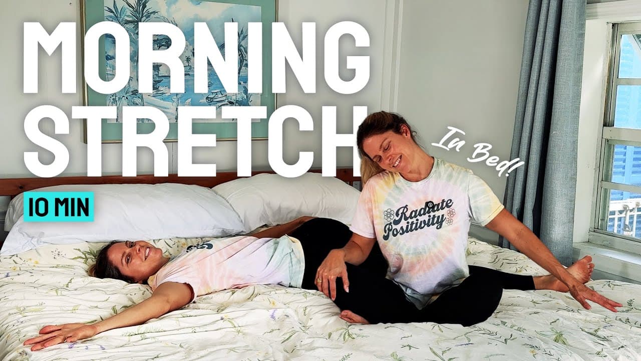 10 Min Morning Stretch in Bed || Wake Up & Feel Good