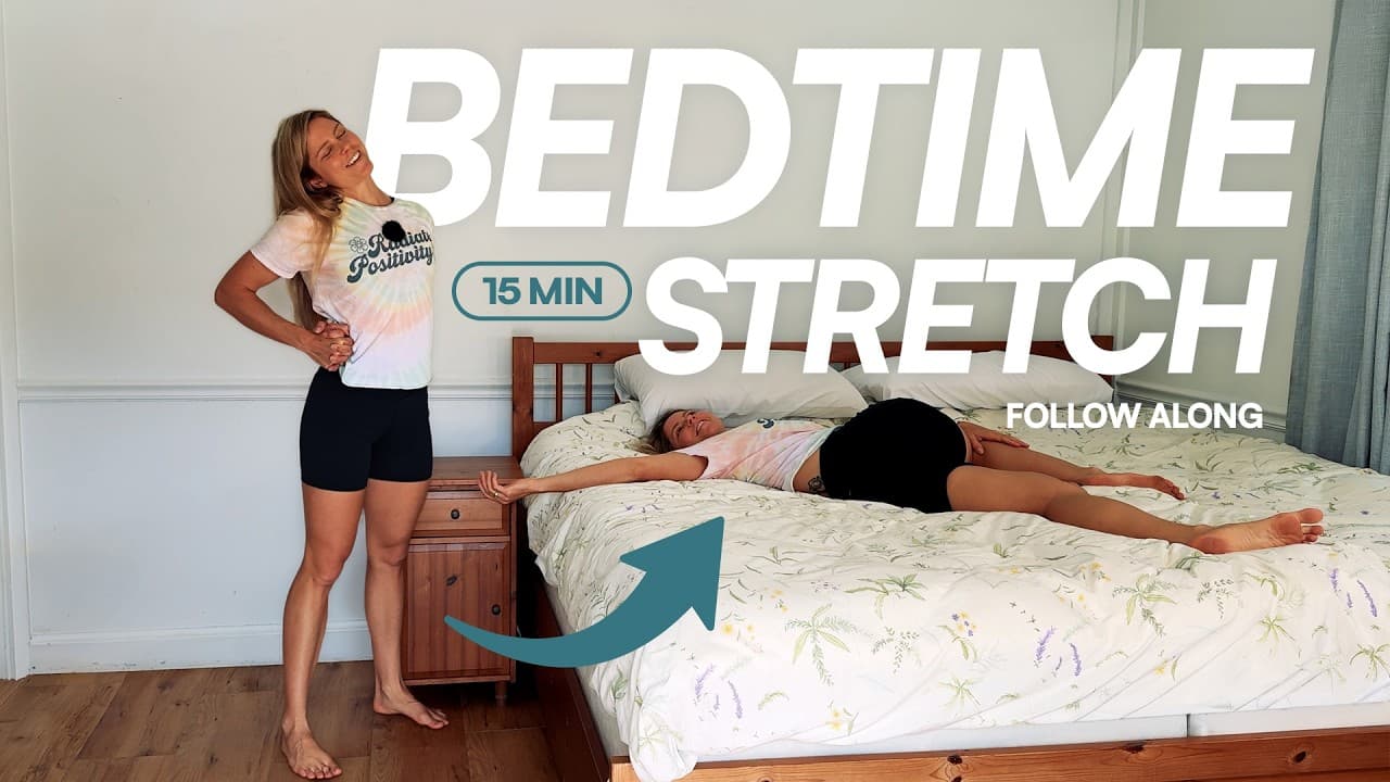 15 Min Bedtime Stretch To Fall Asleep Fast | Standing To Lying Down