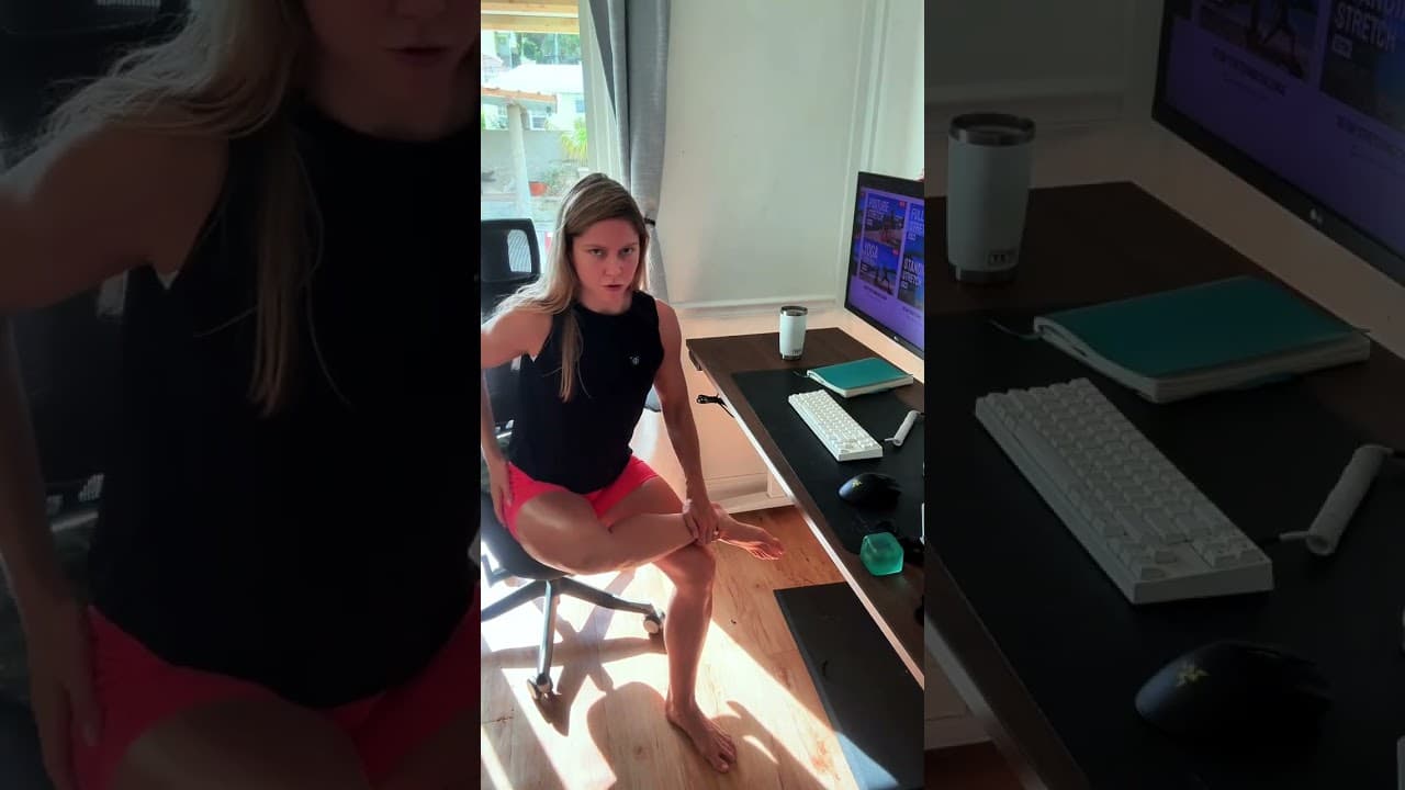 tight hips, calves or glutes from sitting all day?