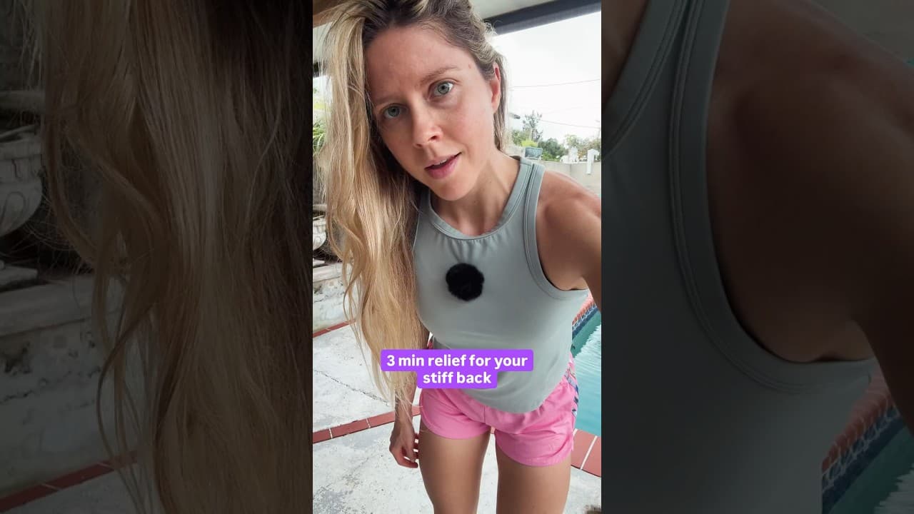 3 min relief for your stiff back