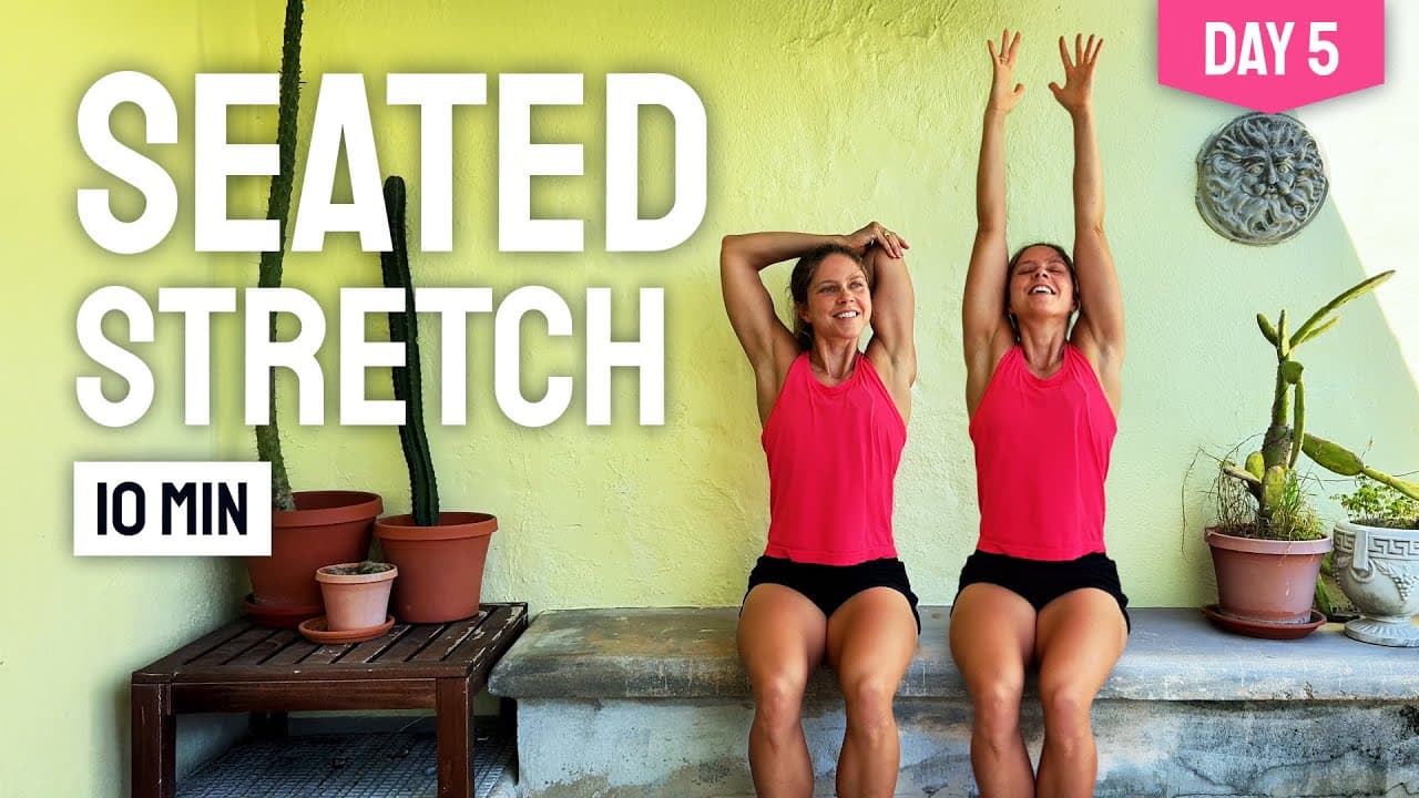 DAY 5 • 10 MIN UPPER BODY STRETCH || Seated Yoga for Neck & Shoulders