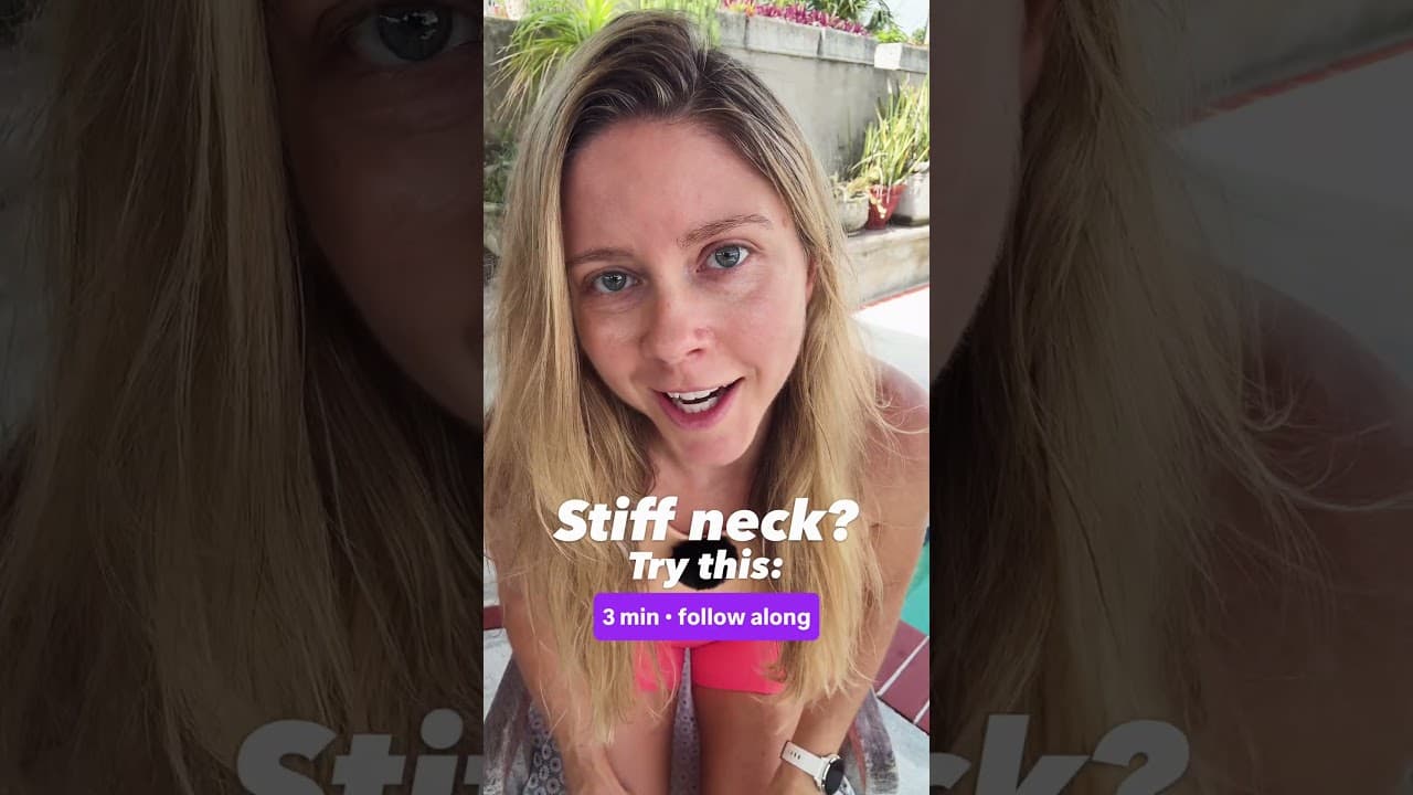 fix a stiff neck in 3 min