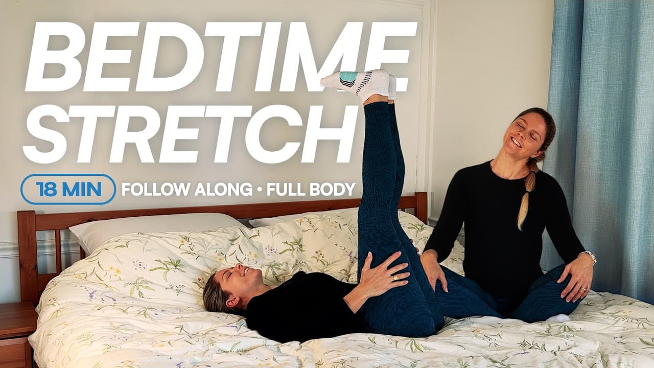 Do THIS for Better Sleep: 18 Min Full Body Stretch in Bed (Follow Along)