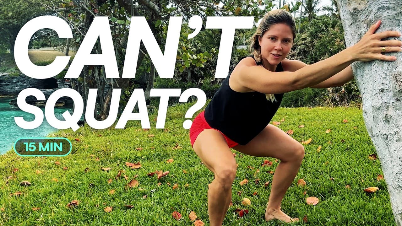 Can't Squat? Do This 15 Min Absolute Beginner Routine (Follow Along)