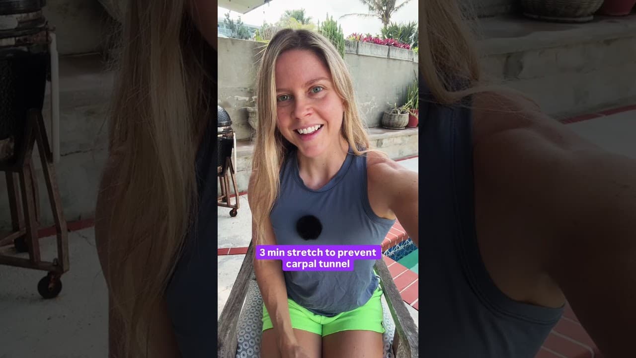 3 min stretch to prevent carpal tunnel (do this at your desk)