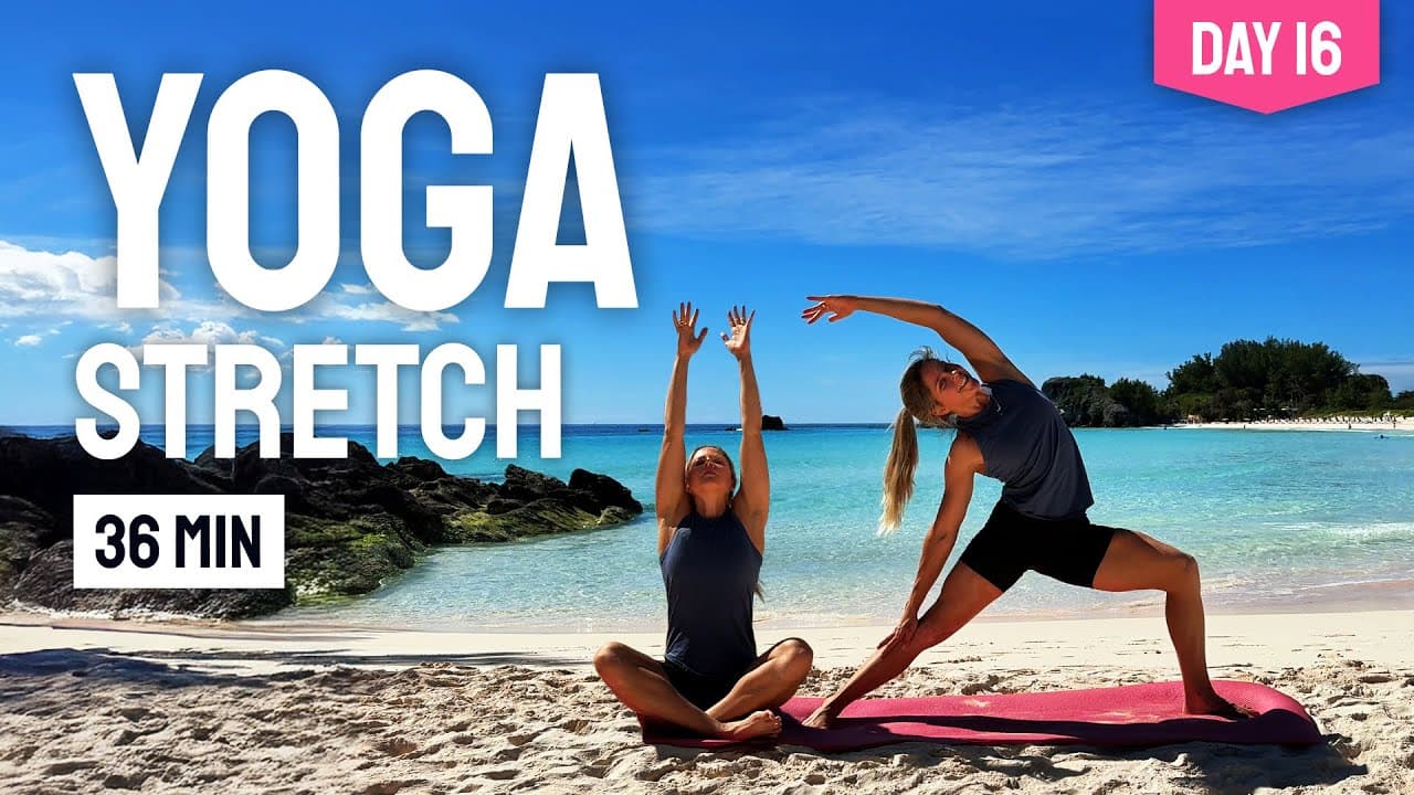 DAY 16 • 36 MIN BEGINNER YOGA FOR HIPS || Slow Flow & Deep Stretch