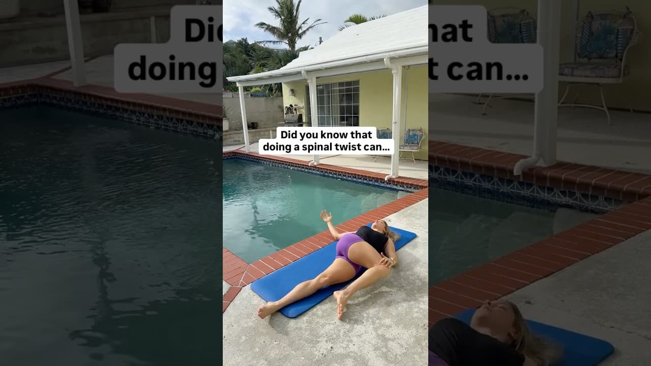 Did you know that doing a spinal twist can…