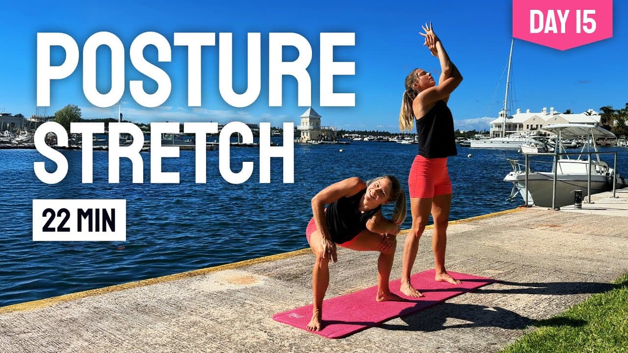 DAY 15 • 22 MIN UPPER BODY YOGA STRETCH || Improve Posture & Release Shoulder Tension