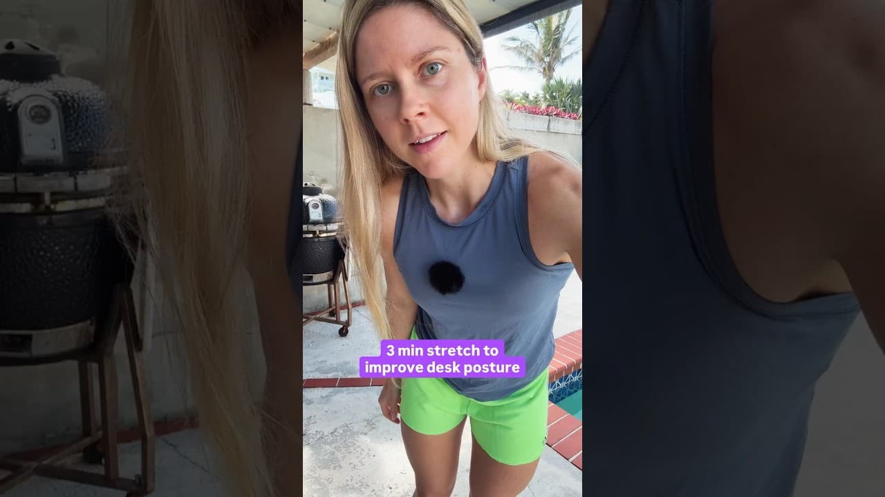 3 min stretch to improve desk posture