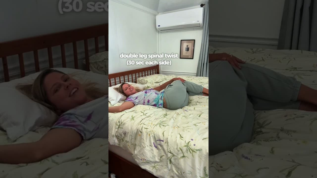 essential lower body stretching routine you can do IN BED