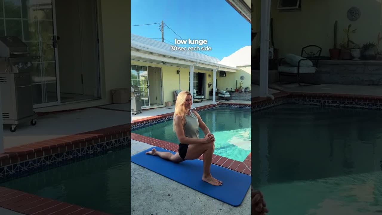 After work stretch for tight hips & legs