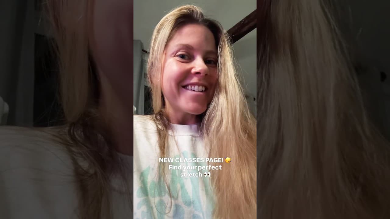 NEW CLASSES PAGE! find your perfect stretch in only a few clicks ✨ #stretching #stretchwithamy