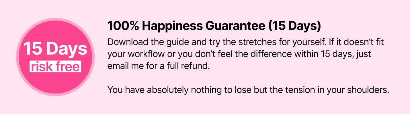 15 day happiness guarantee