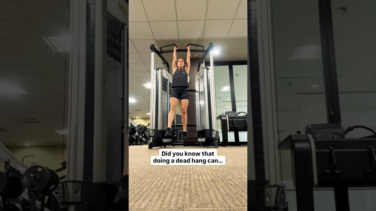 Did you know doing a dead hang can...