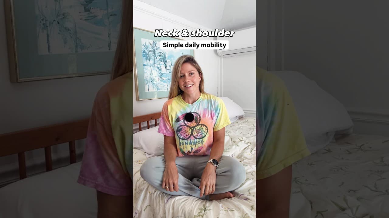 πstiff neck & shoulders? do THIS every morning