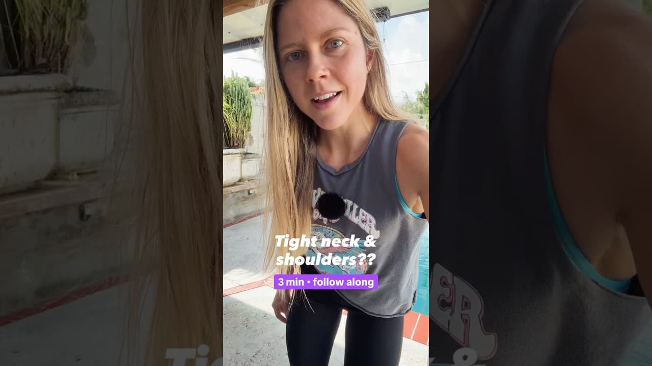 3 min stretch for your tight neck & shoulders (all standing)