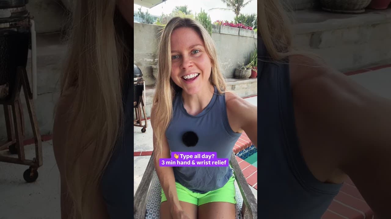 3 min hand & wrist relief if you type all day