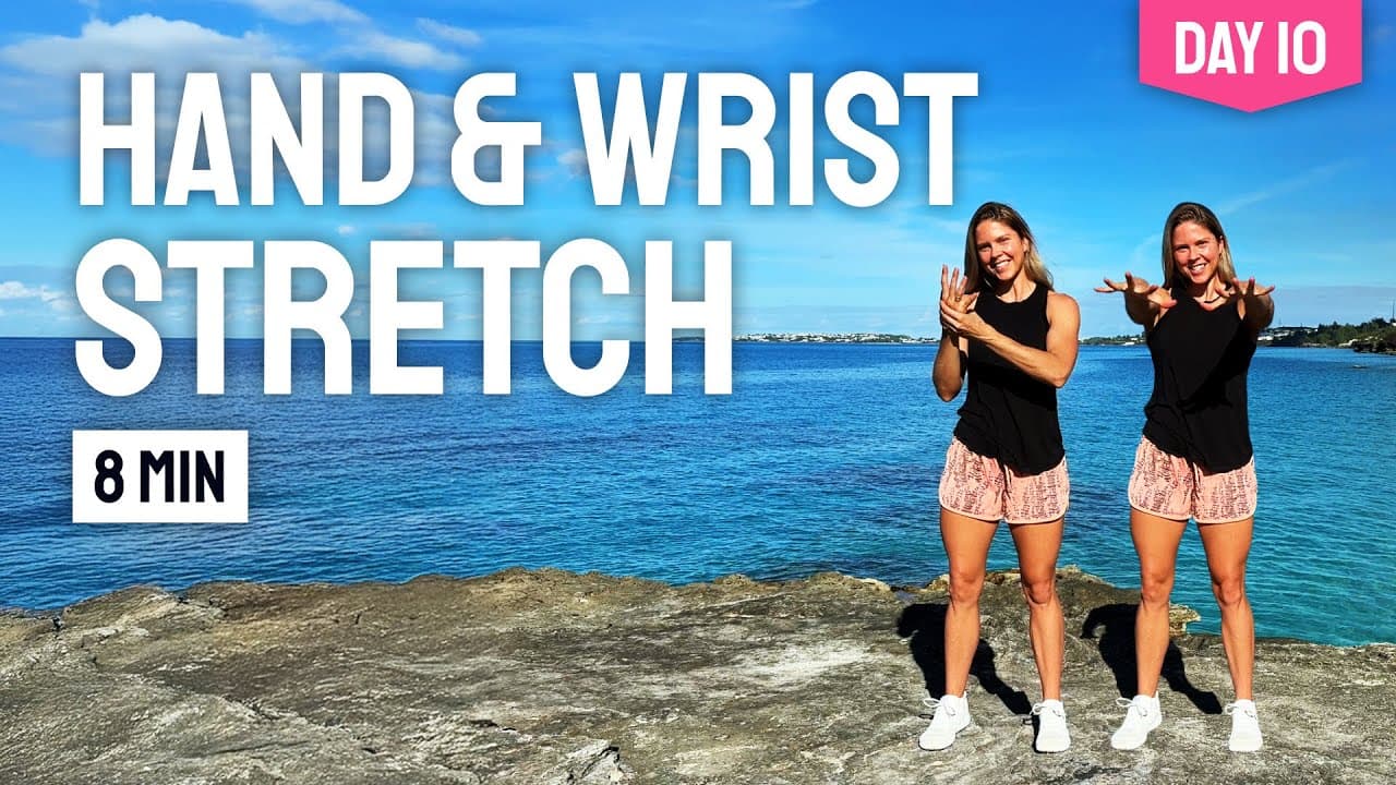 DAY 10 • 8 MIN HAND & WRIST STRETCHES || Follow Along Exercises for Tight Hands & Sore Wrists