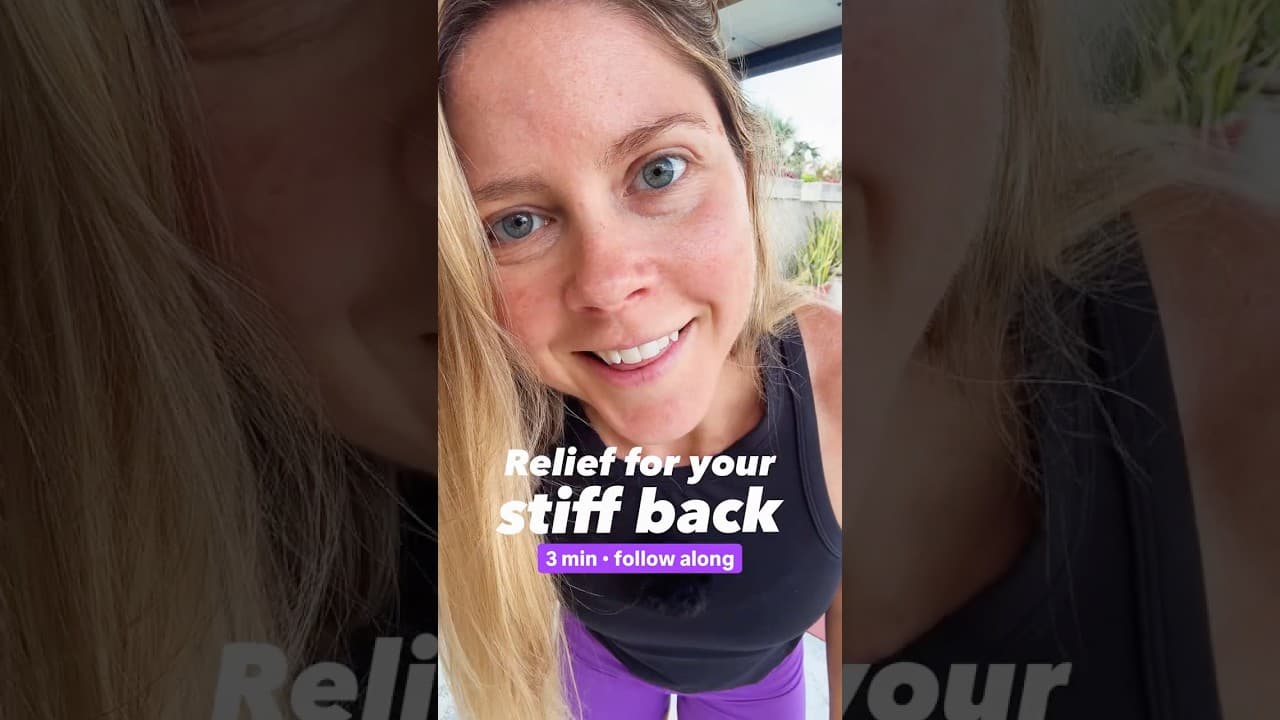 stiff back? do THIS right next to your desk (3 min)