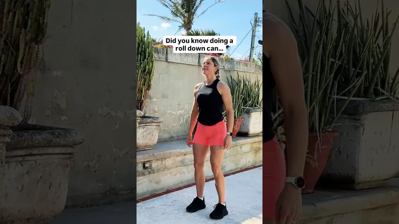 Did you know doing a roll down can...