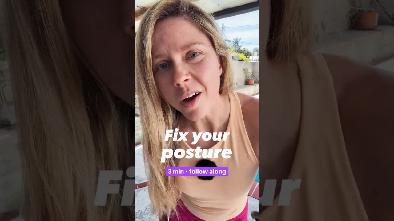 Bad posture? 3 min fix (do this daily)