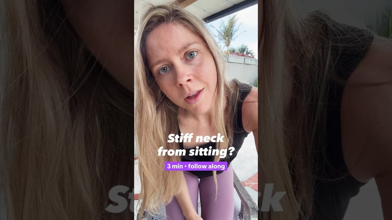 😖 Stiff neck from sitting?